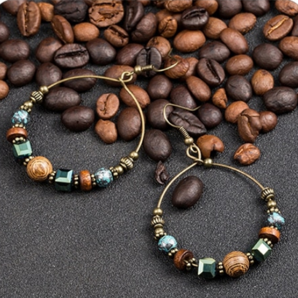 Pretty dangle hoops